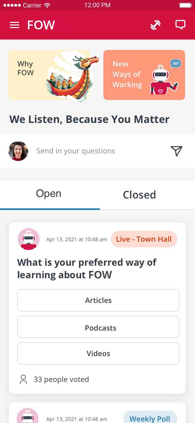 Anonymous surveys Anonymous surveys